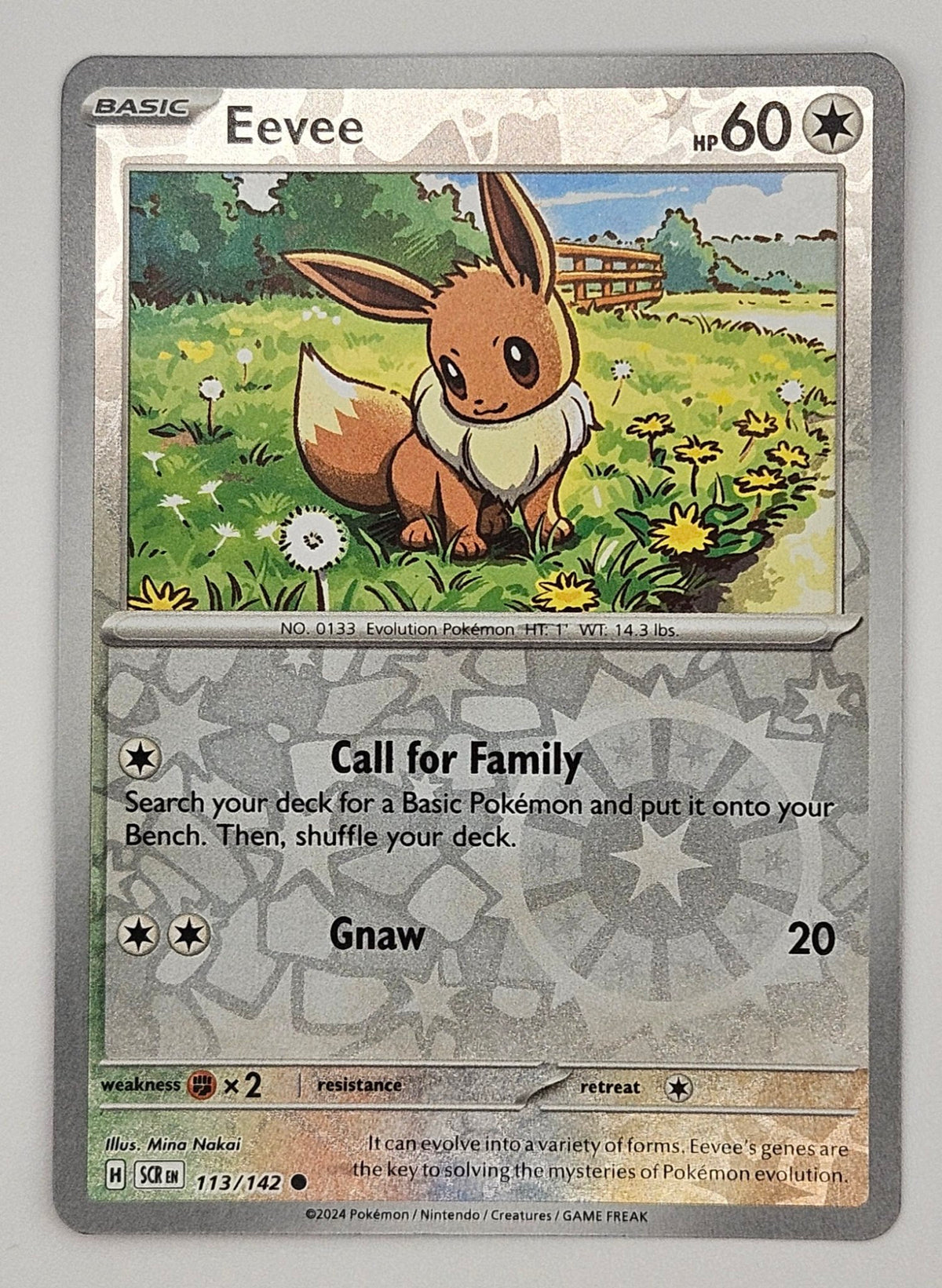 Eevee 113/142 Reverse Holo