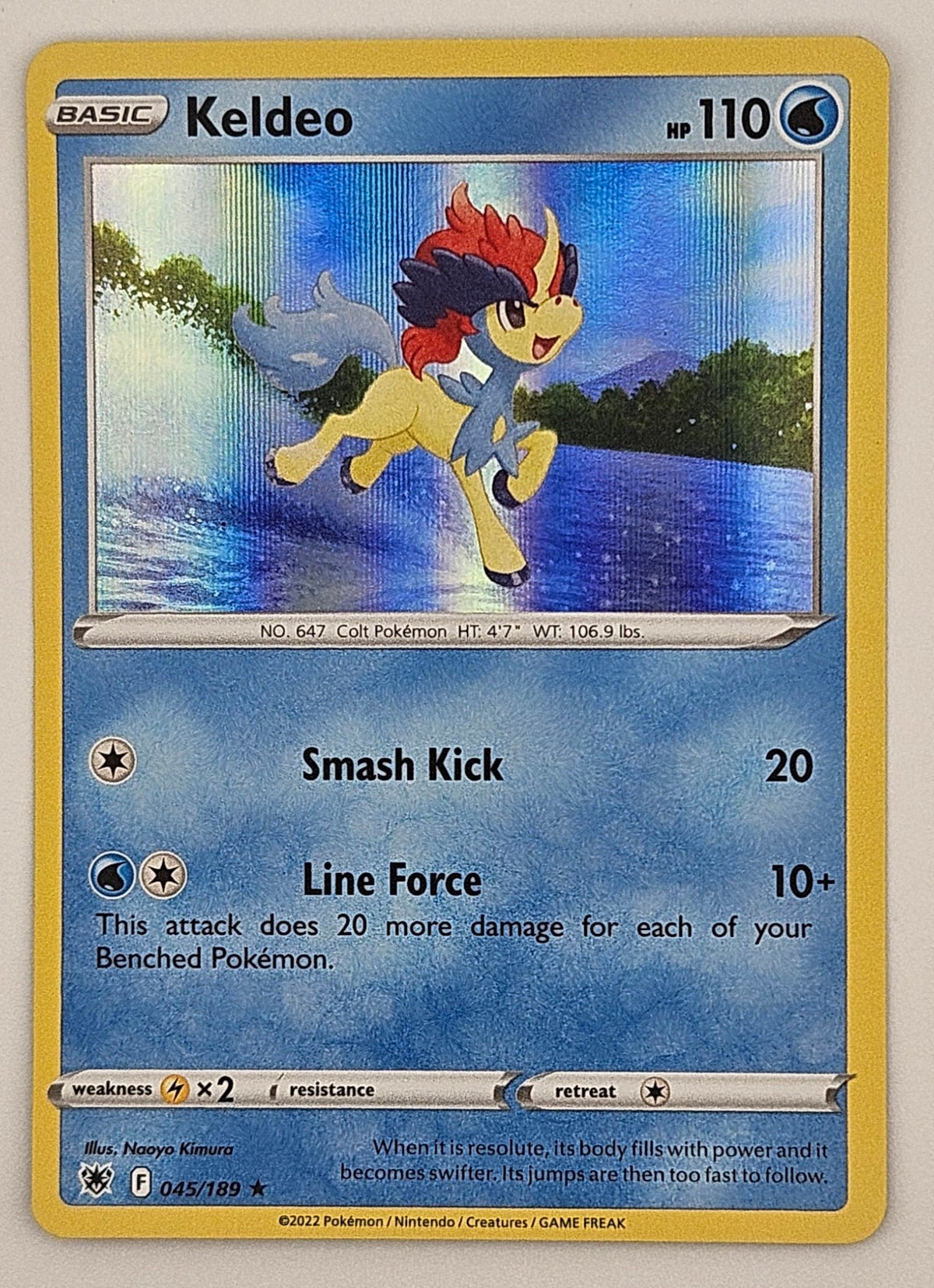Keldeo 045/189 Holo