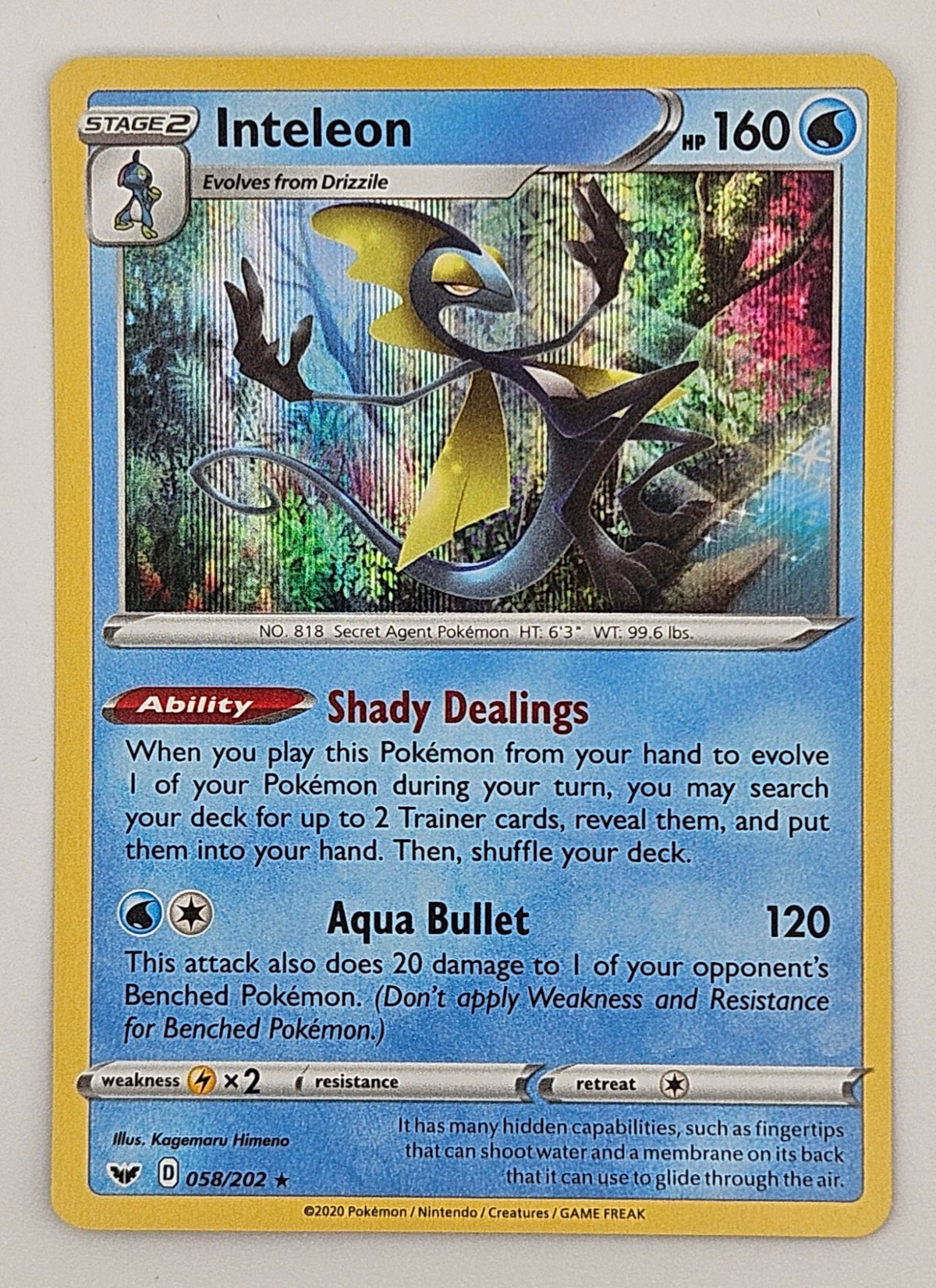 Inteleon 058/202 Holo