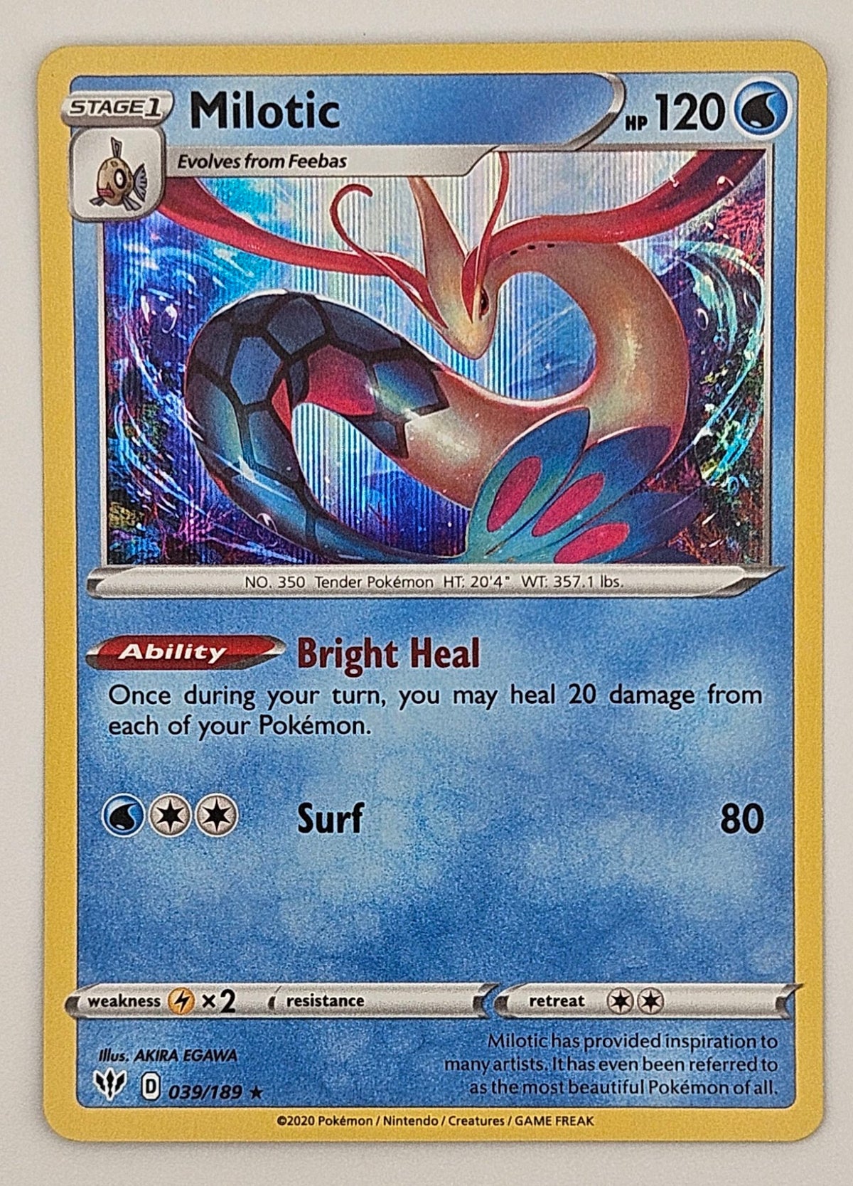 Milotic 039/189 Holo