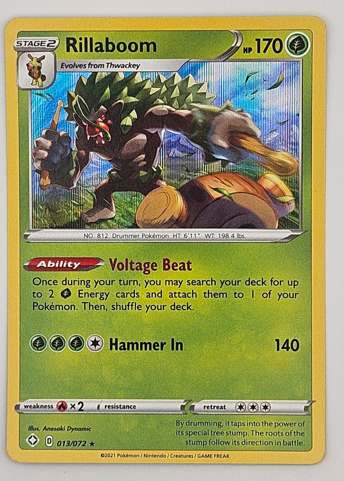 Rillaboom 013/072 Holo