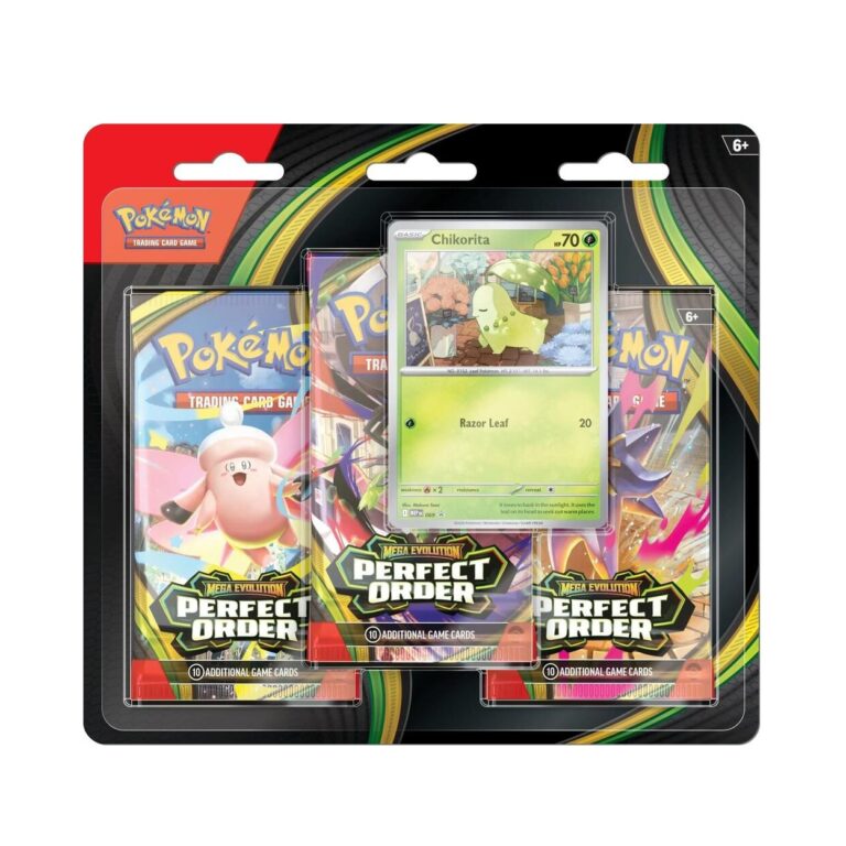 Perfect Order – 3-Pack Blister – Chikorita Promo (Sealed)