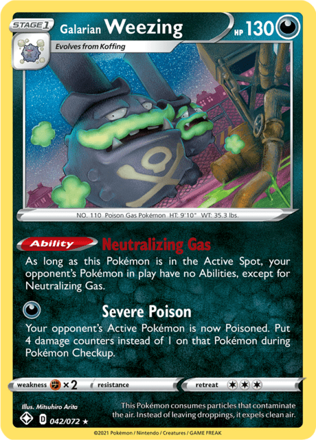 Galarian Weezing 042/072 Holo