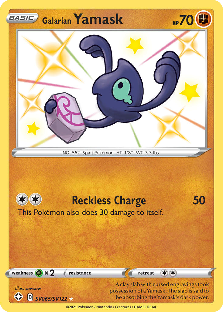 Galarian Yamask SV065/SV122 Shiny