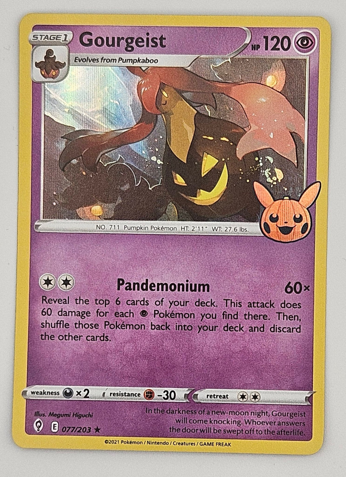 Gourgeist 077/203 Holo (Trick or Trade) – Evolving Skies