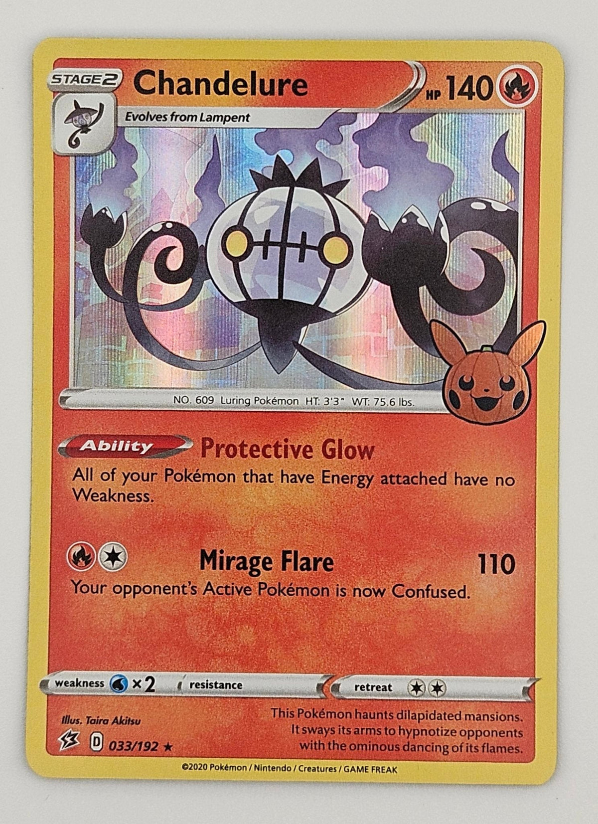 Chandelure 033/192 Holo (Trick or Trade) – Rebel Clash