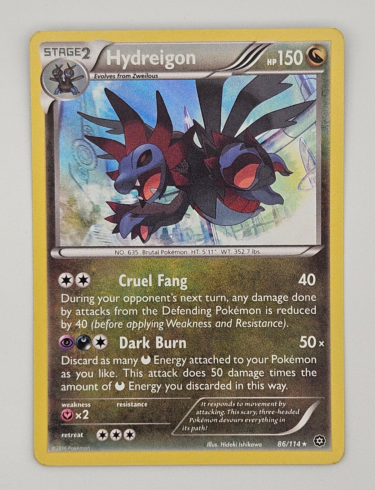 Hydreigon 86/114 Holo Rare – Steam Siege