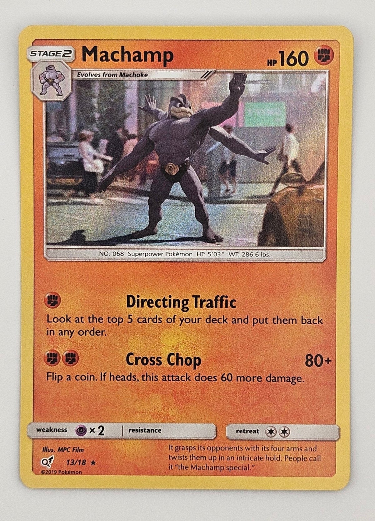 Machamp 13/18 Holo Rare – Detective Pikachu