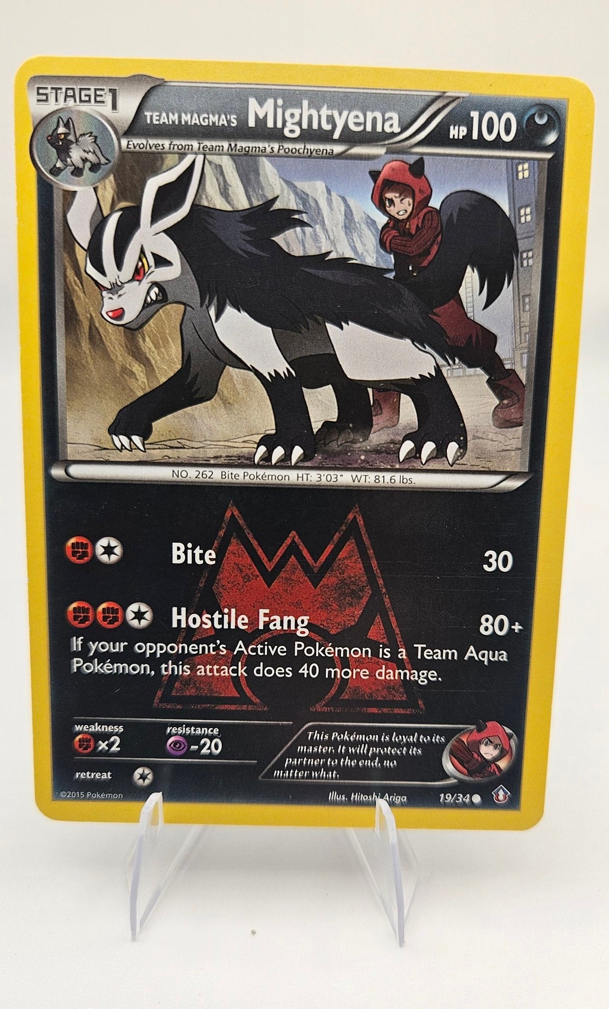 Team Magma's Mightyena 19/34 – Double Crisis
