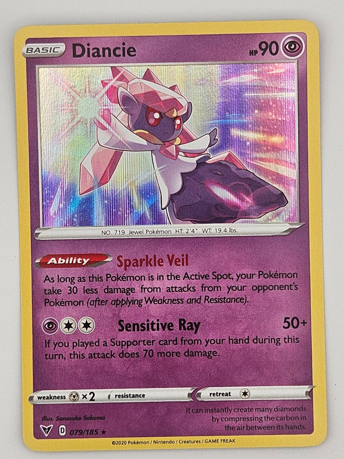 Diancie 079/185 Holo Rare – Vivid Voltage