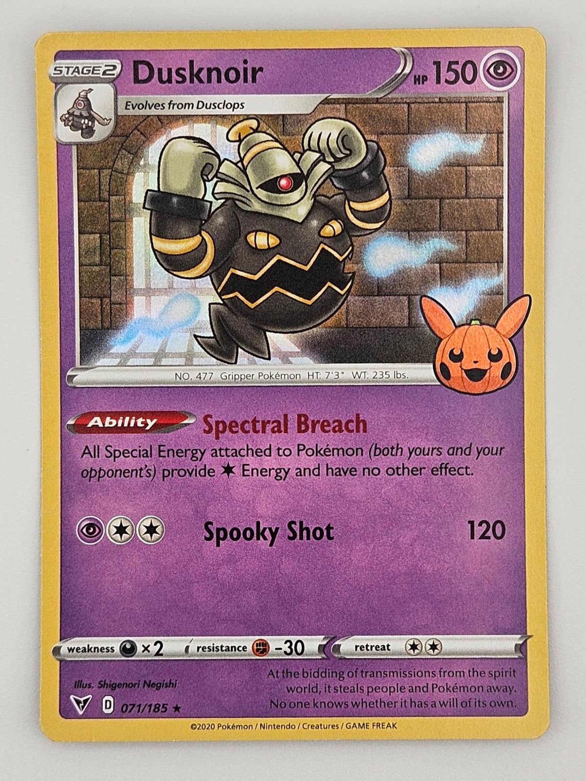 Dusknoir 071/185 Holo Rare – Trick or Trade