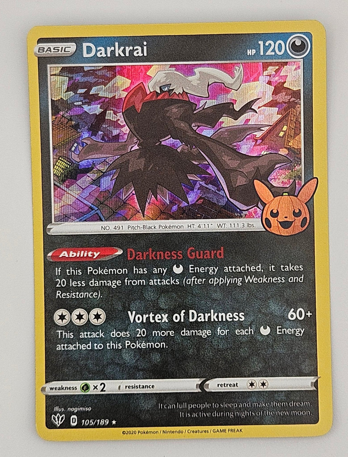 Darkrai 105/189 Holo Rare – Trick or Trade