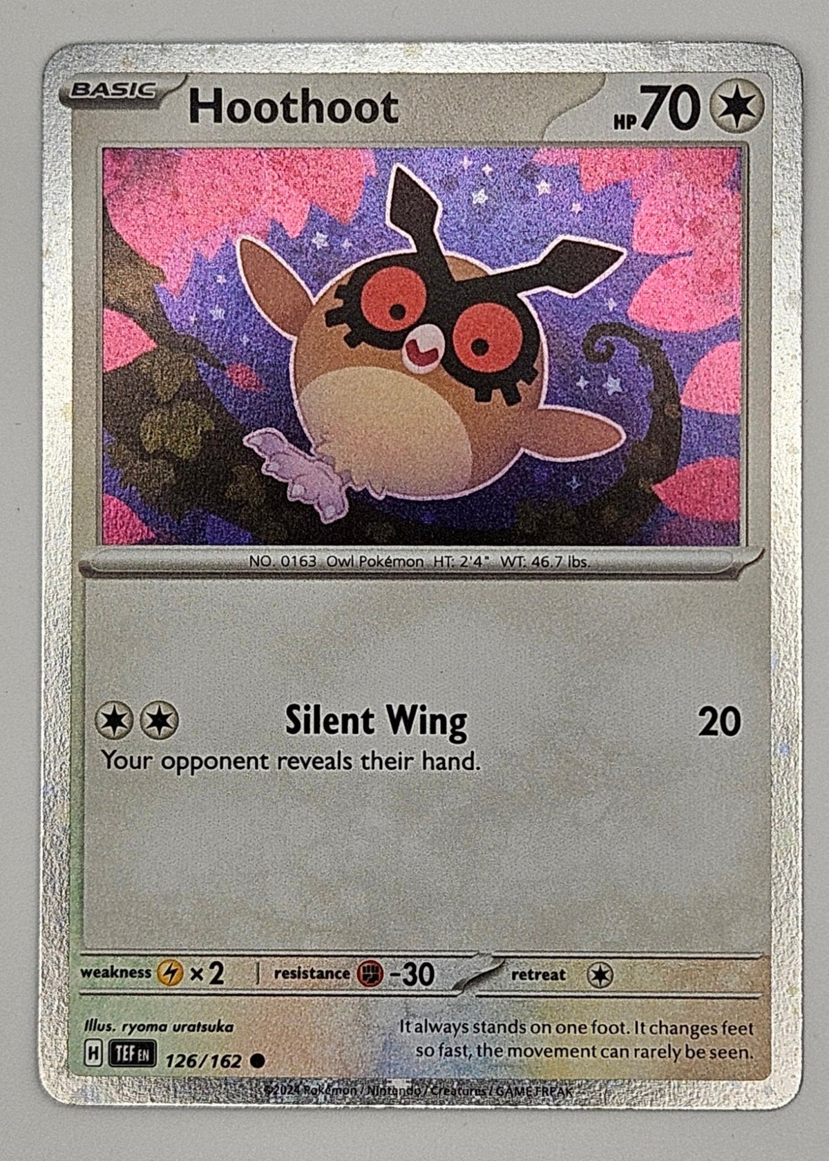 Hoothoot 126/162 Reverse Holo – Temporal Forces
