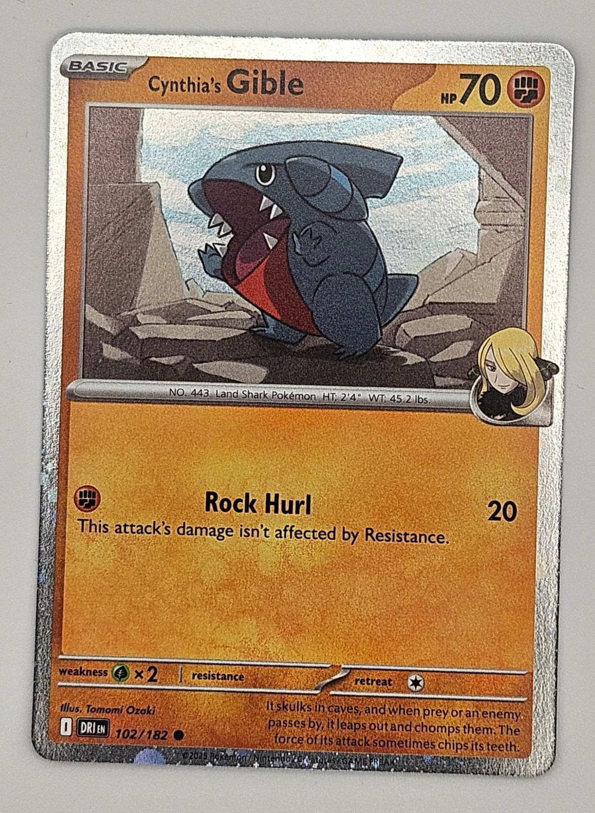 Cynthia's Gible 102/182 Cosmos Holo – Destined Rivals
