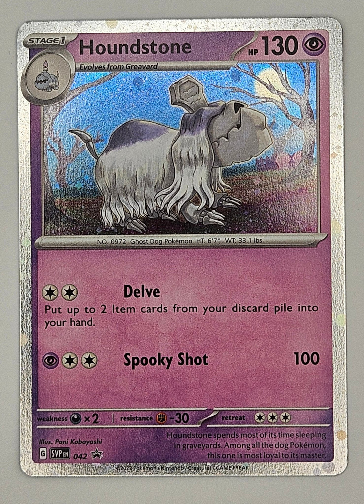 Houndstone 042 Holo – SVP Black Star Promos