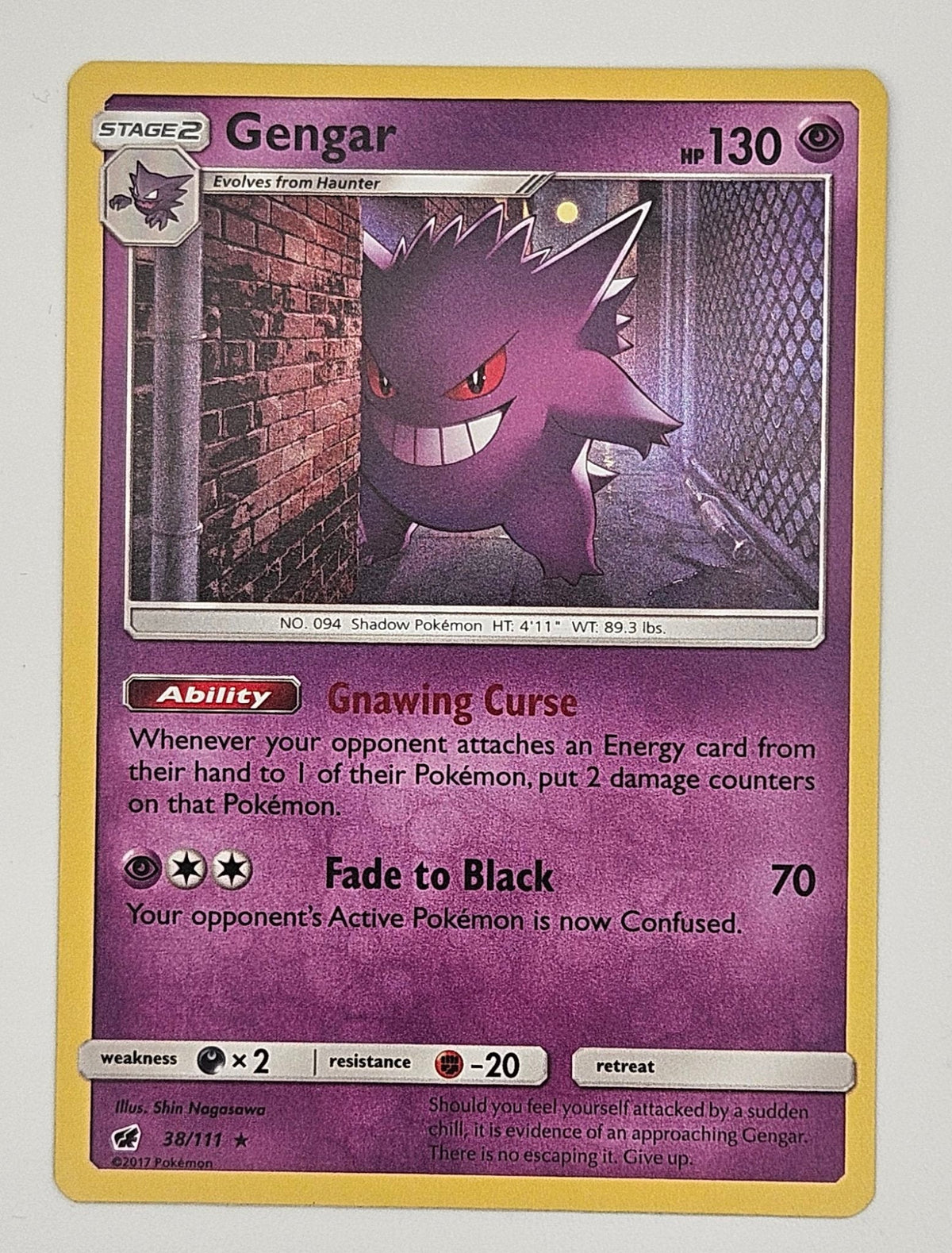 Gengar 38/111 Holo – Crimson Invasion