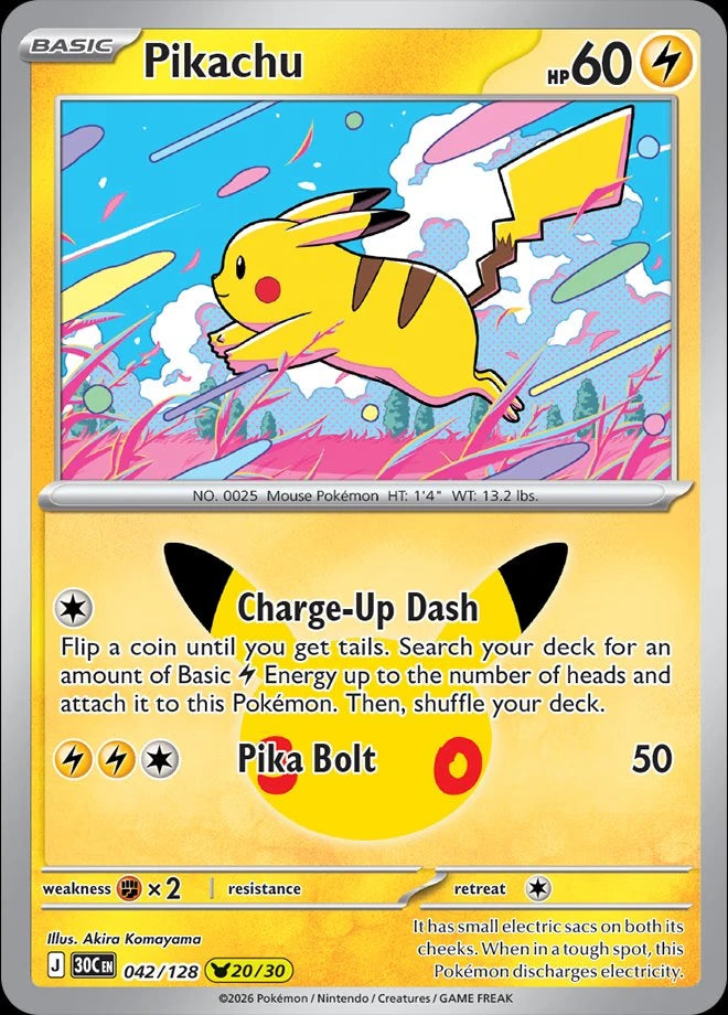 Pikachu 042/128 – 30th Celebration