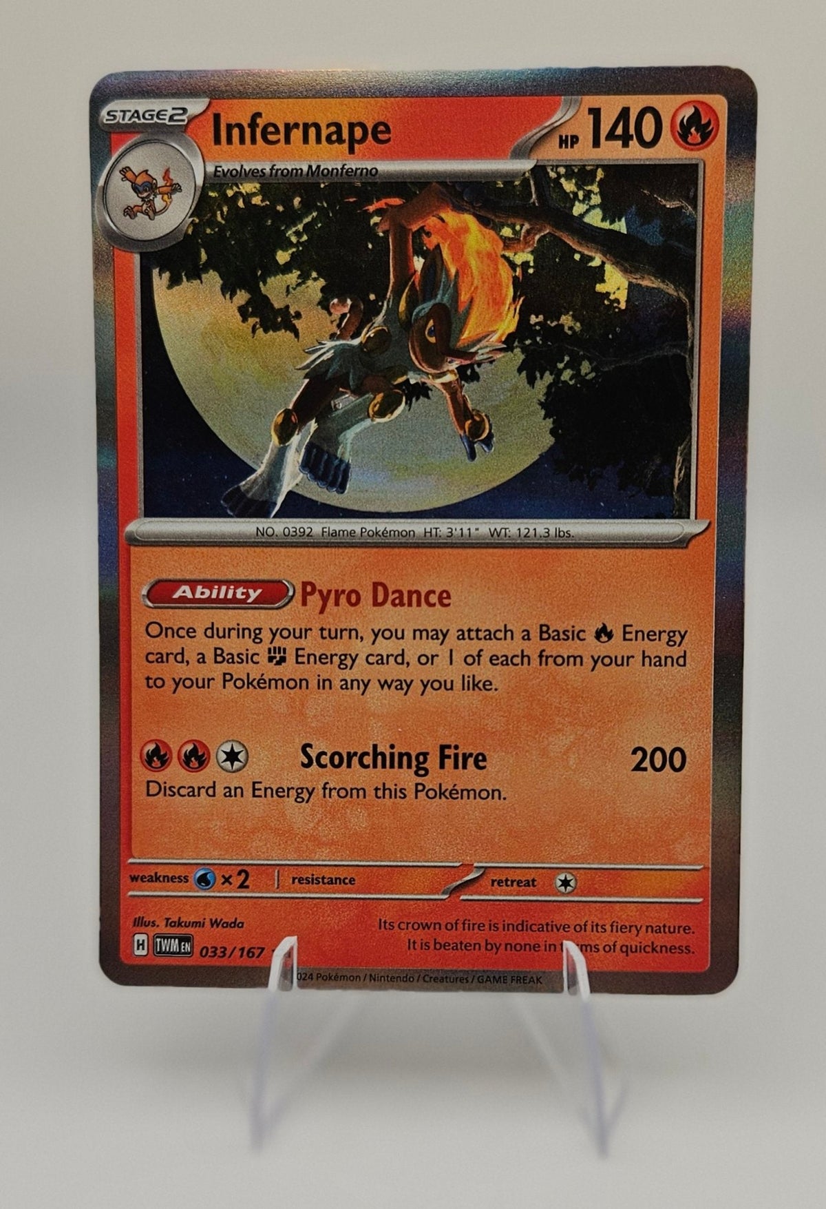 Infernape 033/167 - Twilight Masquerade - Cosmos Holo