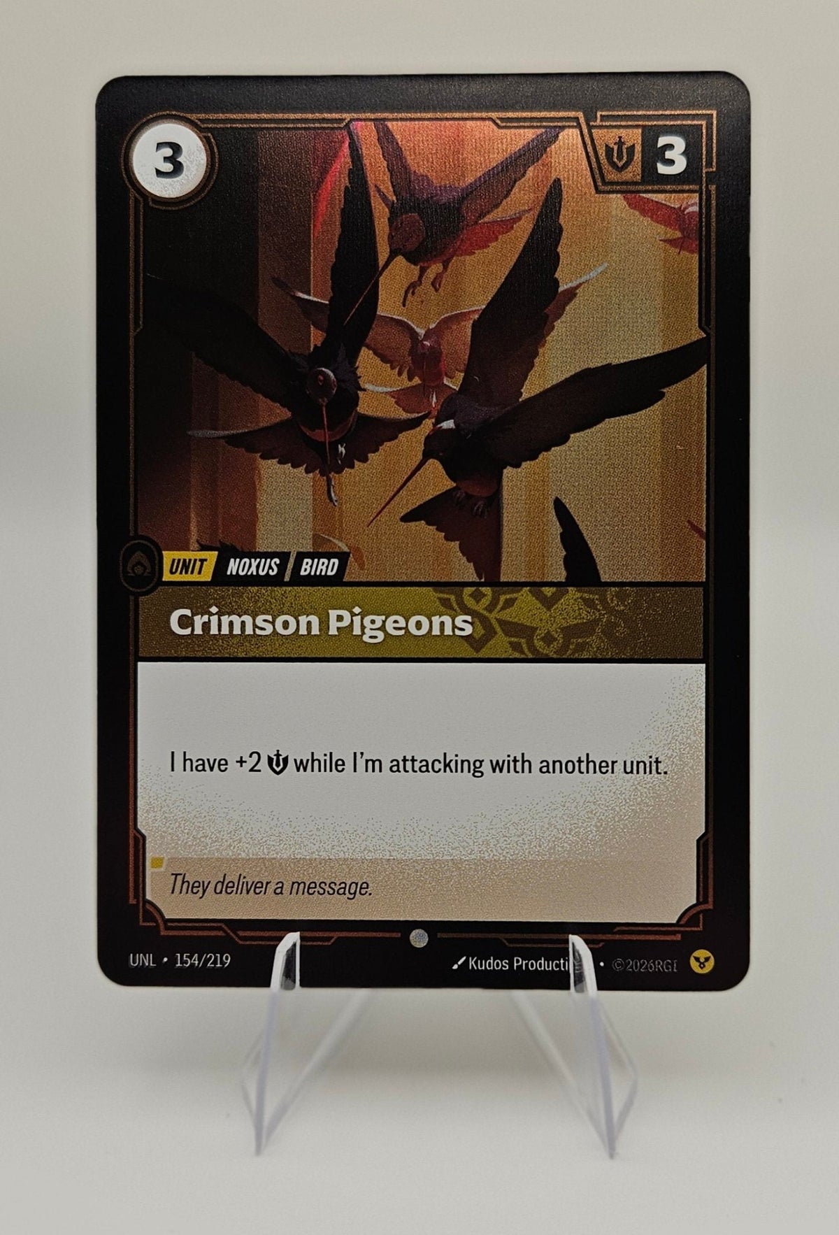 Crimson Pigeons 154/219 – Riftbound Unleashed – Foil