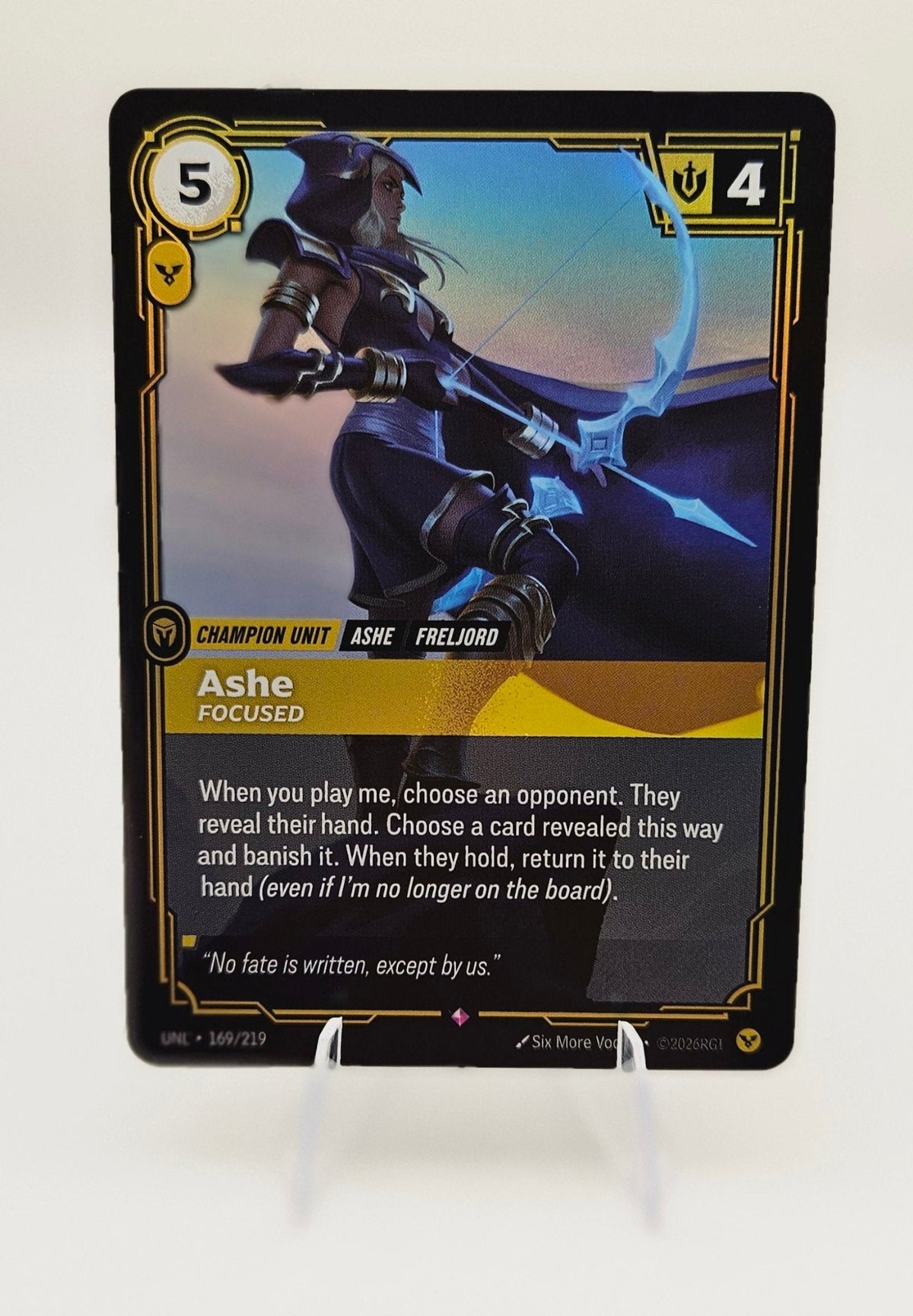 Ashe (Focused) 169/219 – Riftbound Unleashed – Foil