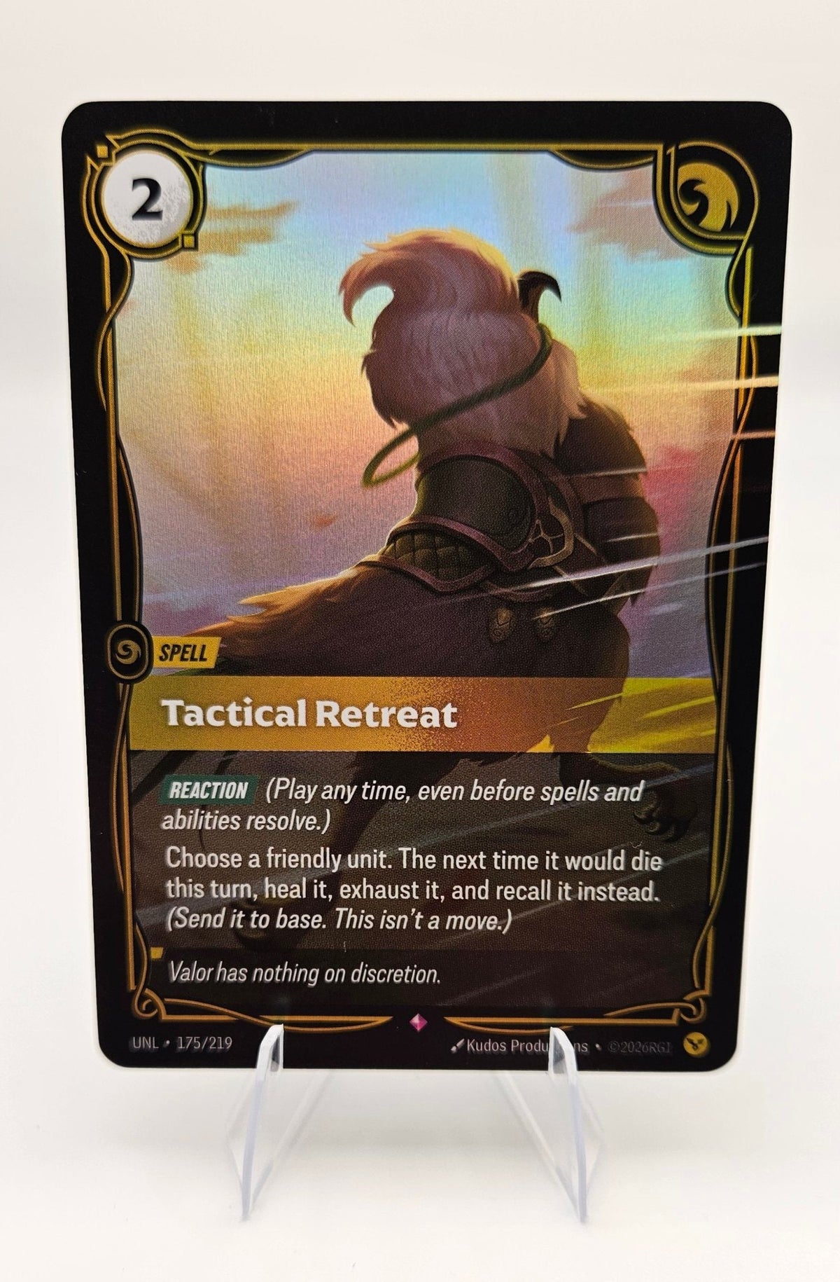 Tactical Retreat 175/219 – Riftbound Unleashed – Foil