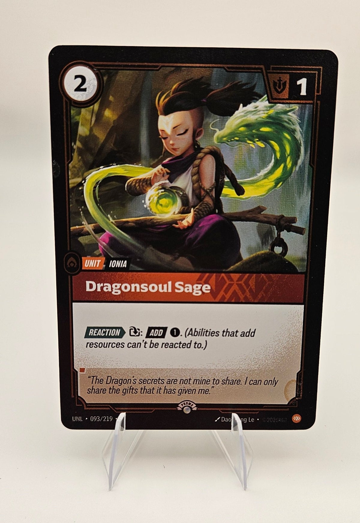 Dragonsoul Sage 093/219 – Riftbound Unleashed – Promo Foil