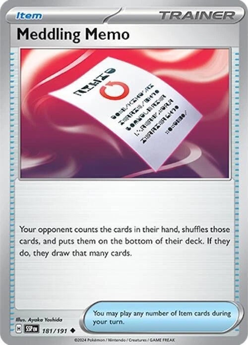 Meddling Memo 181/191 Reverse Holo
