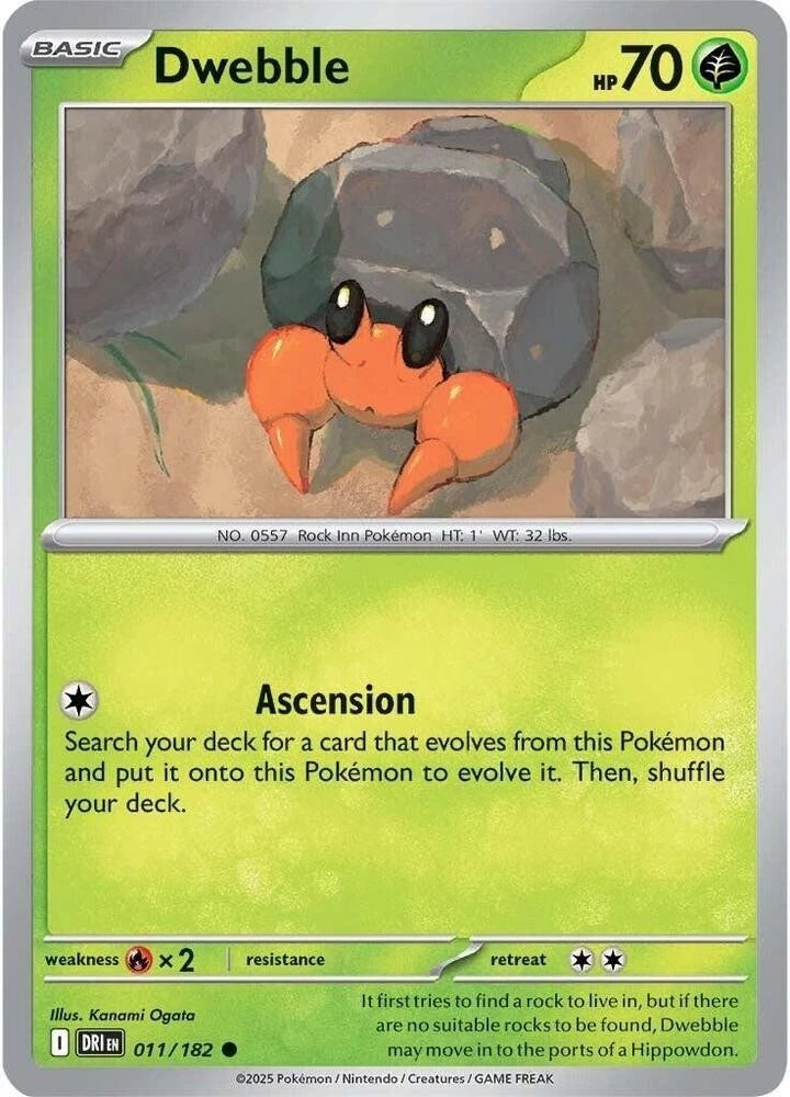 Dwebble 011/182 Reverse Holo