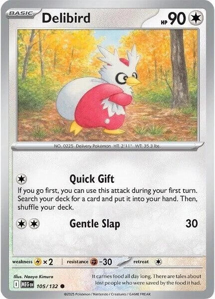 Delibird 105/132 Reverse Holo