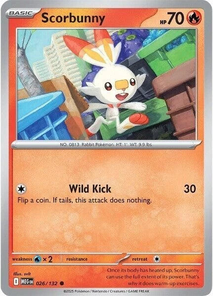 Scorbunny 026/132 Reverse Holo