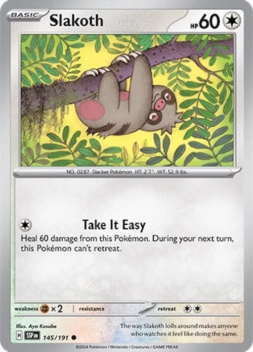 Slakoth 145/191 Reverse Holo