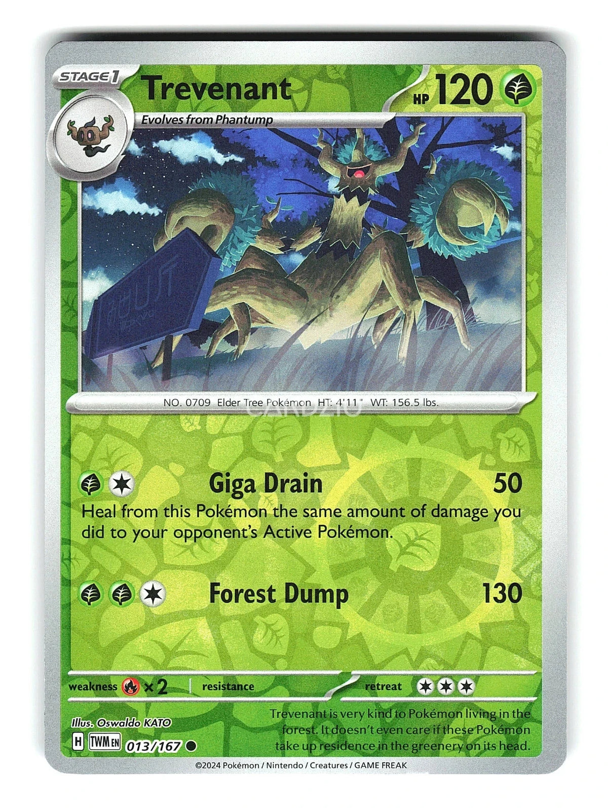 Trevenant 013/167 Reverse Holo