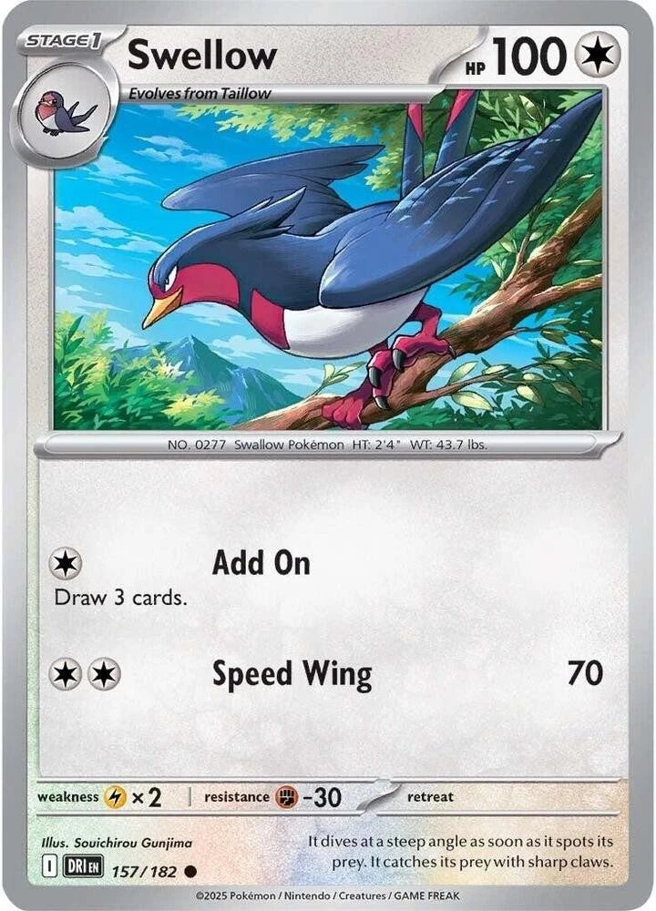 Swellow 157/182 Reverse Holo