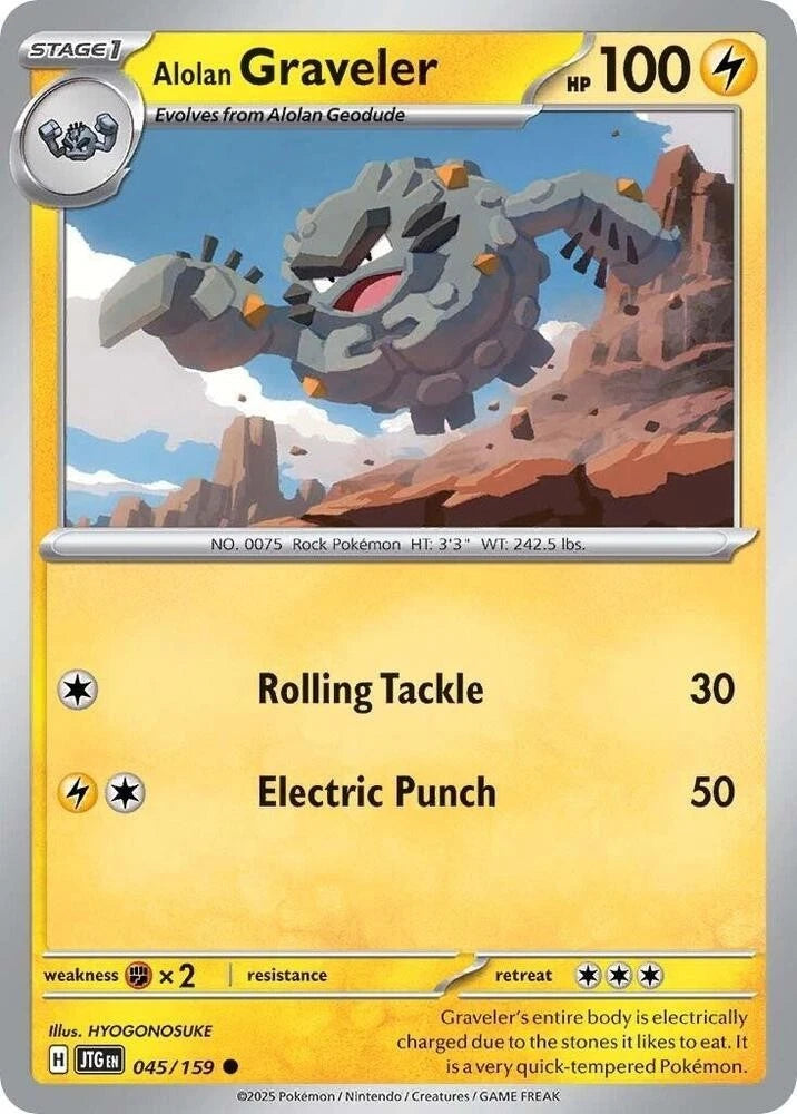 Alolan Graveler 045/159 Reverse Holo