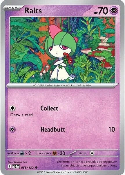 Ralts 058/132 reverse Holo