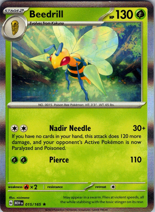 Beedrill 015/165 Holographic