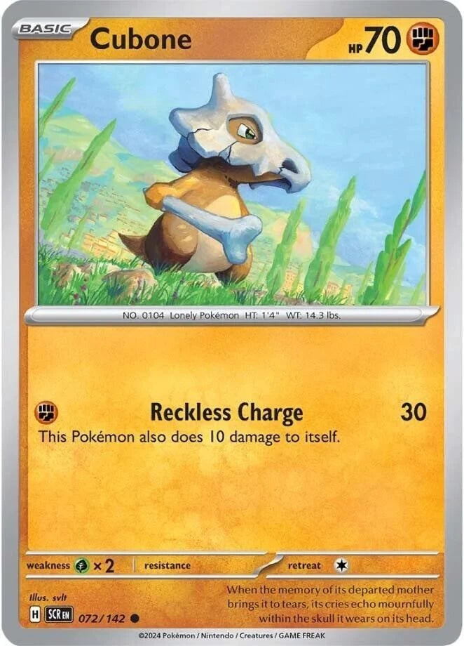 Cubone 072/142 Reverse Holo