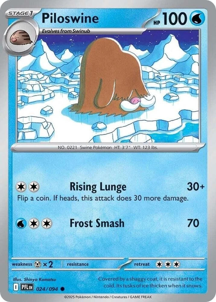 Piloswine 024/094 Reverse Holo