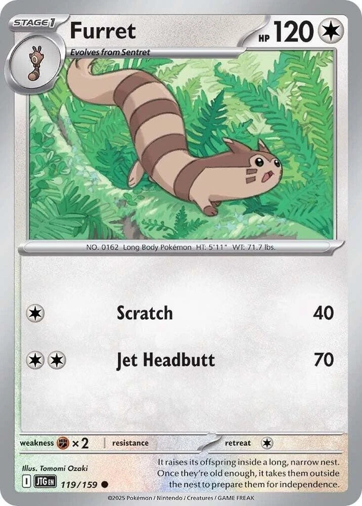 Furret 119/159 Reverse Holo