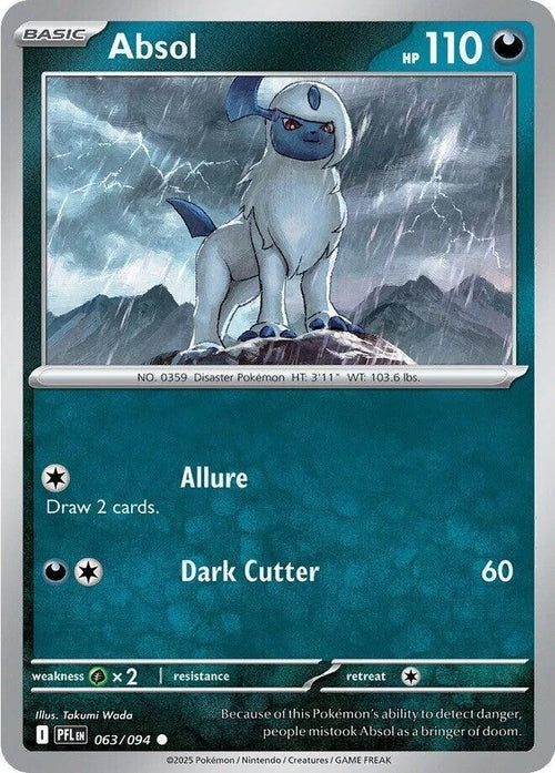 Absol 063/094 Reverse Holo