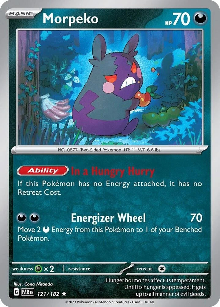 Morpeko 121/182 Reverse Holo