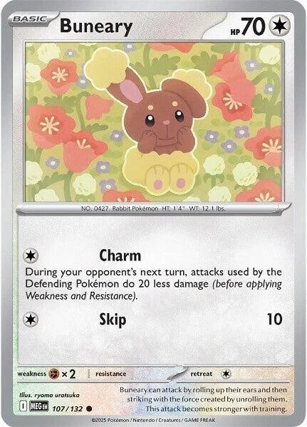 Buneary 107/132 Reverse Holo
