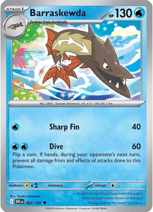 Barraskewda 063/182 Reverse Holo
