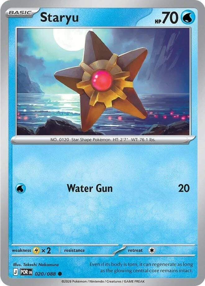 Staryu 020/088 Reverse Holo