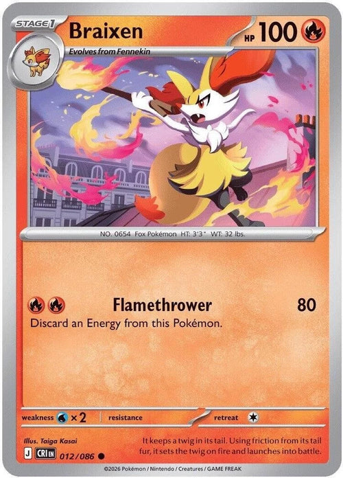 Braixen 012/086 – Chaos Rising