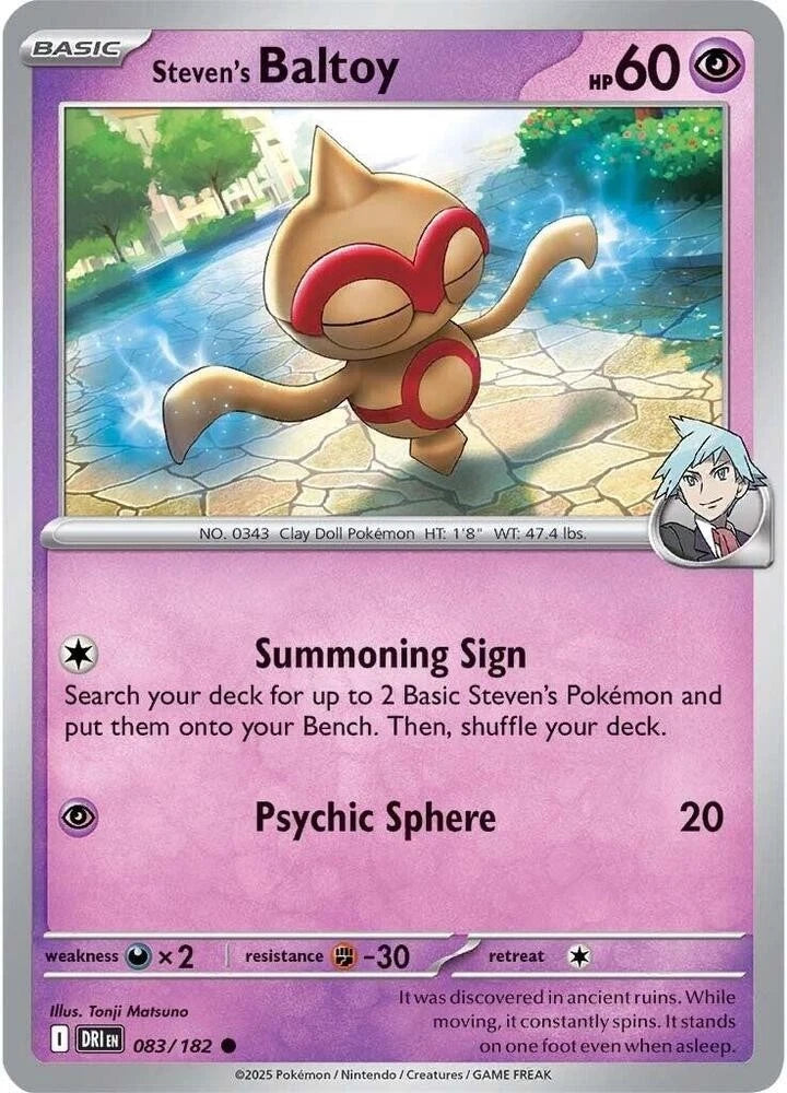 Steven's Baltoy 083/182 Reverse Holo