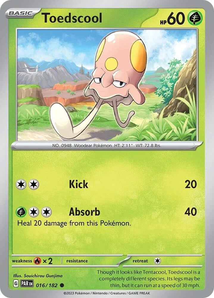Toedscool 016/182 Reverse Holo