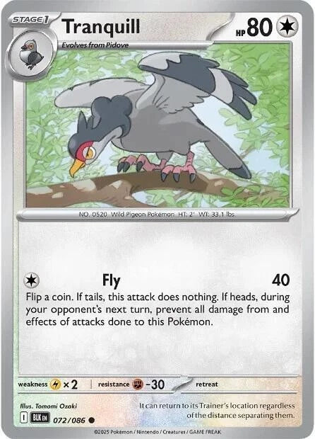 Tranquill 072/086 Reverse Holo