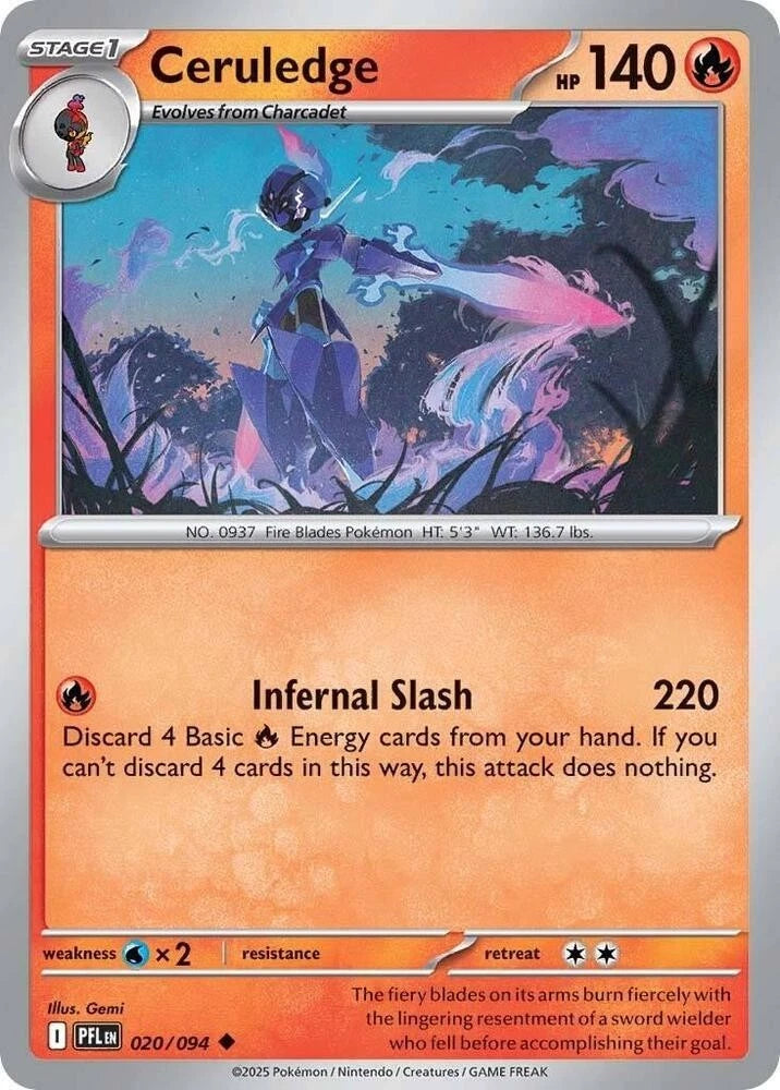 Ceruledge 020/094 Reverse Holo
