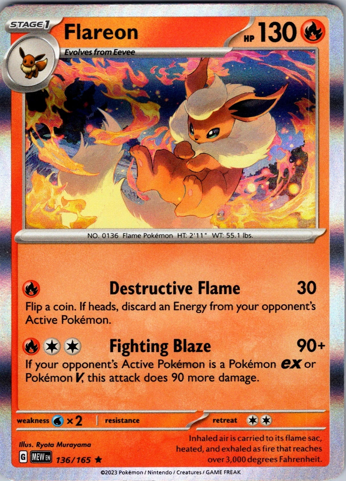 Flareon 136/165 Holographic